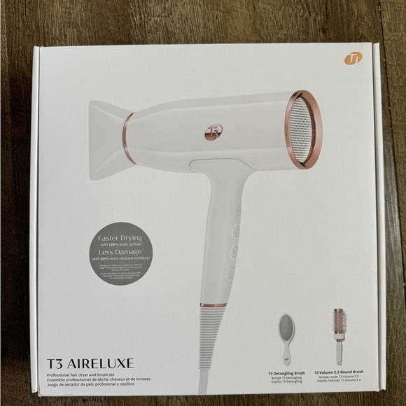 T3 AireLuxe Hair Dryer - White and Rose Gold - Picture 1 of 4